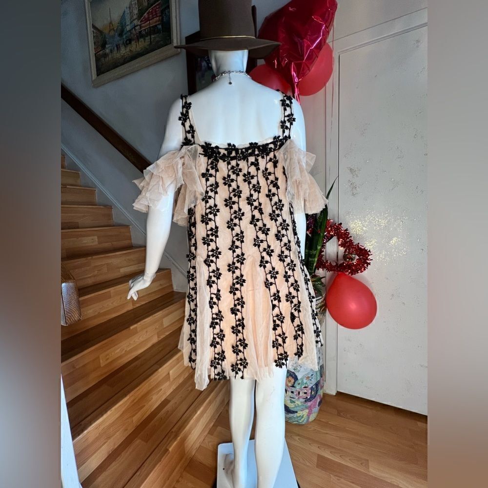New FP One Black Lily Mini Dress - Picture 6 of 7